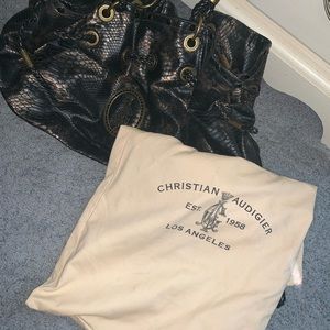 REDUCED Authentic Christian Audigier Tote